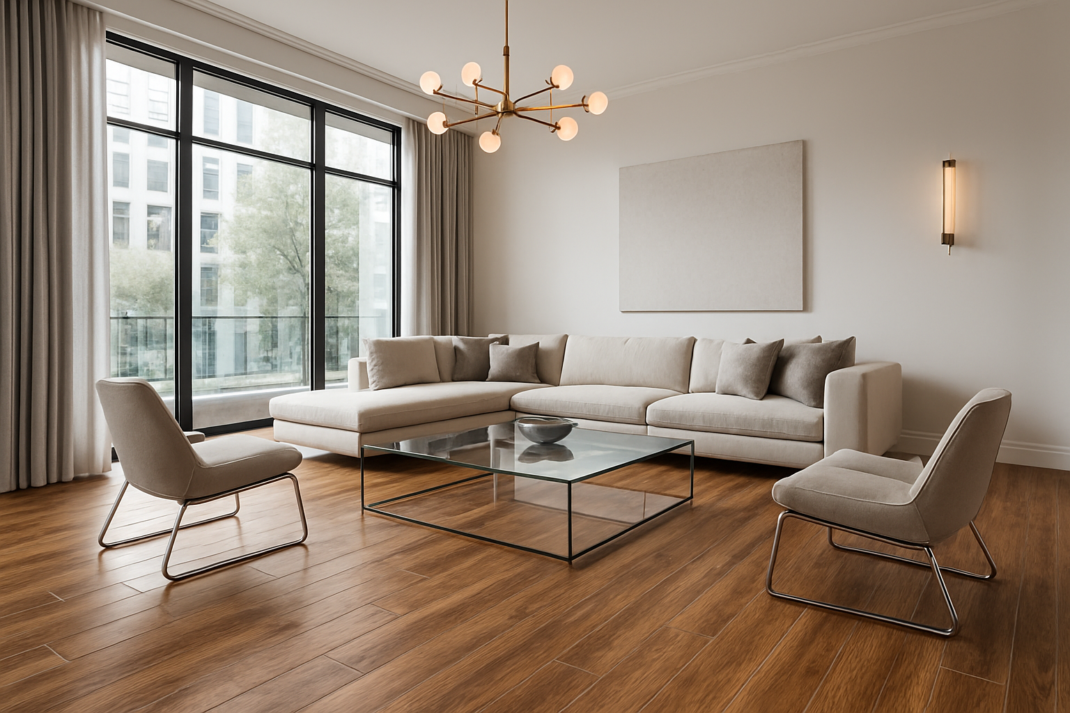livingroom fake wood tiles luxury modern