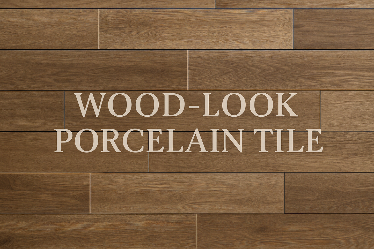 wood-look porcelain tiles